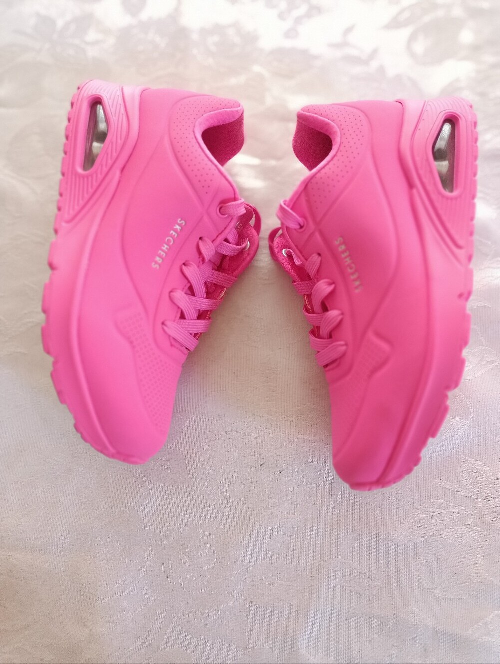 Skechers Uno Stand on Air- Cool Memory Foam Athletic Shoes Sneaker sz 9 Hot Pink - Picture 5 of 16